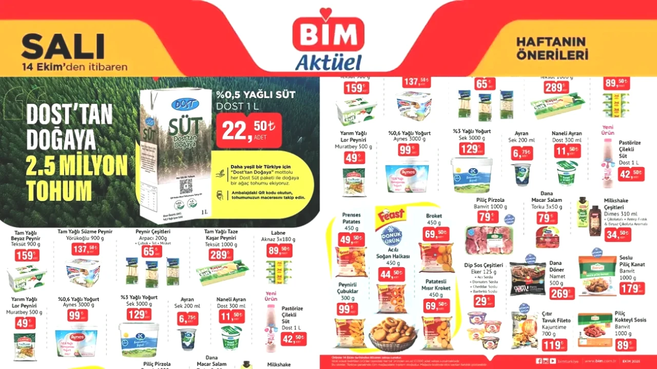 BİM 14 Ekim 2025 Aktüel Ürün Kataloğu: Kaçırılmayacak Fırsatlar ve İndirimli Lezzetler!